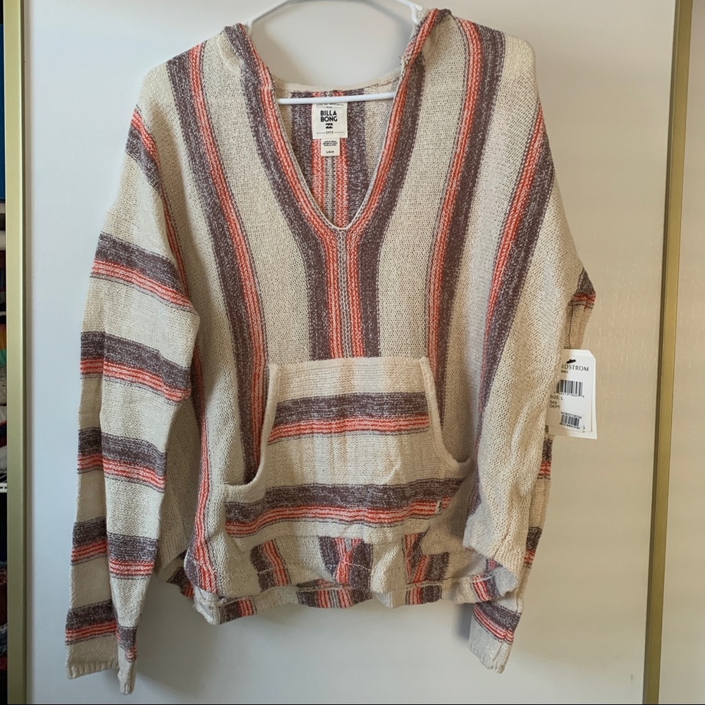 Billabong Baja Beach Knit Poncho Sweater